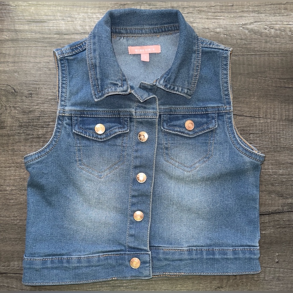 BCBG‎ Girls Denim Vest Size 5